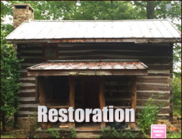 Historic Log Cabin Restoration  Locust, North Carolina